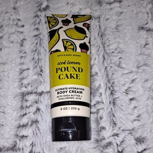 Bath And Body Works Iced Lemon Pound Cake Body Cream New